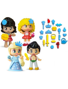 Pinypon Muñeca Set de 4 Figuras de Cuento