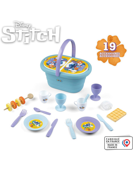 Cesta de Picnic Stitch - 19 Accesorios incluidos