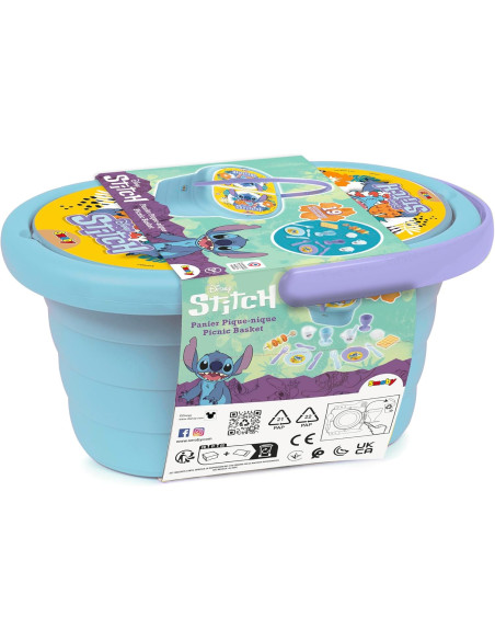 Cesta de Picnic Stitch - 19 Accesorios incluidos
