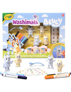 Crayola - Washimals Bluey, Kit actividades con pegatinas...