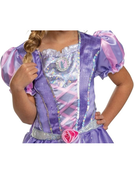 Disfraz clasico Rapunzel Disney - talla 7 a 8