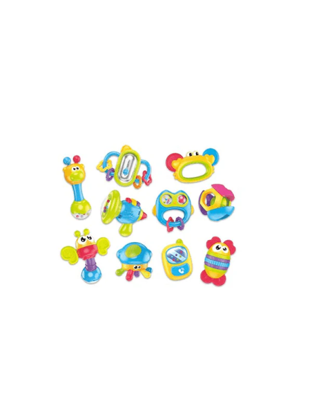 Conjunto de Sonajeros Babyyard en Cajita (10 piezas)