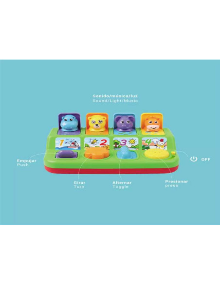 Piano Animalitos con sonido y luces - Juguete interactivo