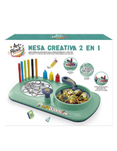 Mesa Creativa 2 en 1 Art Planet – Set artístico infantil...