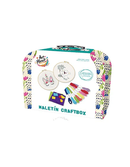 Maletín Craftbox – Set de bordado creativo (6+)