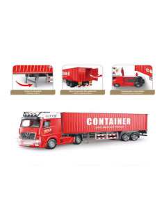 Camión Contenedor con Luz y Fricción 2