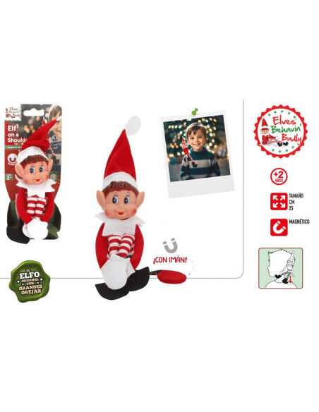 Muñeco Elfo Travieso magnético Hombro