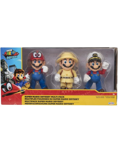 Super Mario - Multipack Odyssey de 3 Figuras...