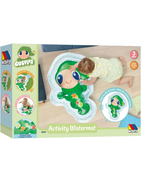 Alfombra Sensorial de Agua Bebé – Diseño Gusy Luz 75x64 cm