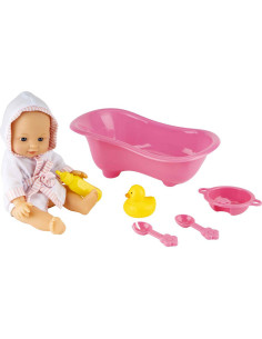 PQBB Muñeco Bebé con bañera Complemento de Muñeca