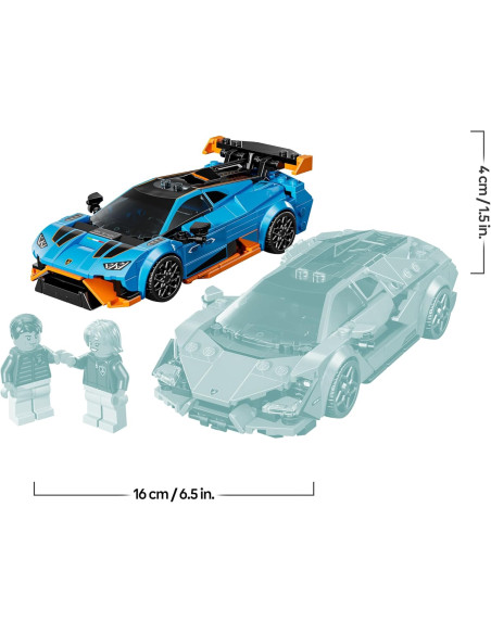 LEGO 77238 Speed Champions Lamborghini Revuelto y Huracán STO - Maquetas de Coches de Carreras