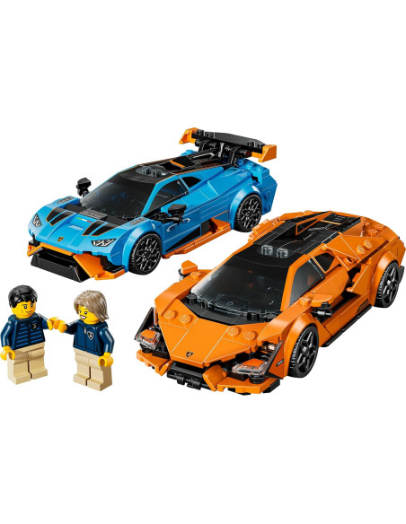 LEGO 77238 Speed Champions Lamborghini Revuelto y Huracán STO - Maquetas de Coches de Carreras