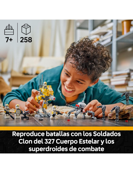 LEGO Star Wars 75431 Pack de Combate: Soldados Clon del 327 Cuerpo Estelar 