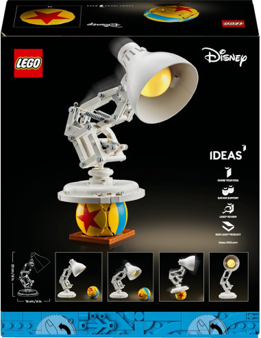 LEGO 21357 Ideas | Disney Pixar Luxo Jr. Modelo...