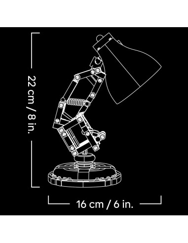 LEGO 21357 Ideas | Disney Pixar Luxo Jr. Modelo...