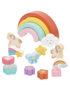 Set arcoiris madera con figuras +24m 2