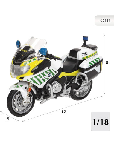 Maqueta Moto BMW R 1200, Juguete Miniatura...