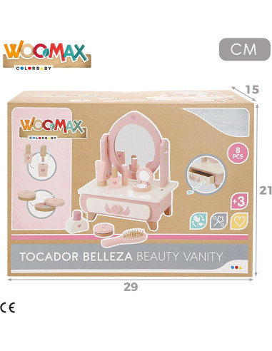 Tocador de Madera, con Espejo, Peine,...