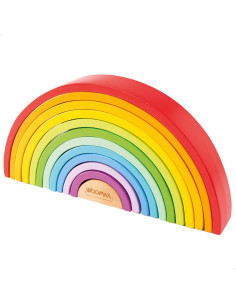 Arcoíris de Madera Infantil XL, Juguete de Construcción,...