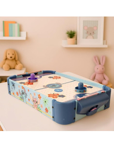 Stitch Disney Mesa Air Hockey, 53x31x9 cm, con 2 paletas... 2