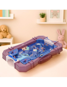 Disney Pinball de Mesa Stitch, 26x38x8 cm, 2 lanzadores,... 2