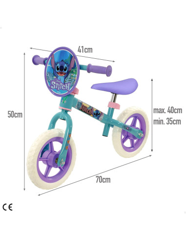 Stitch Bicicleta sin pedales 10 pulgadas