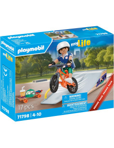 PLAYMOBIL 71798 Skateboard con rampa