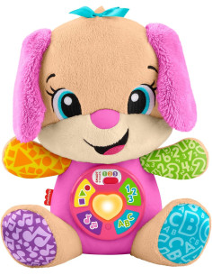 Perrita con Smart Stages Peluche musical de aprendizaje...