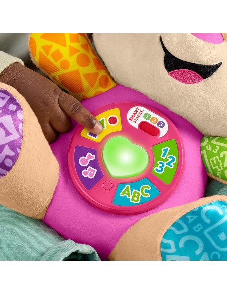 Perrita con Smart Stages Peluche musical de aprendizaje con Smart Stages