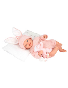 Reborn Arias 45 cm Lucia con cojin y Peluche