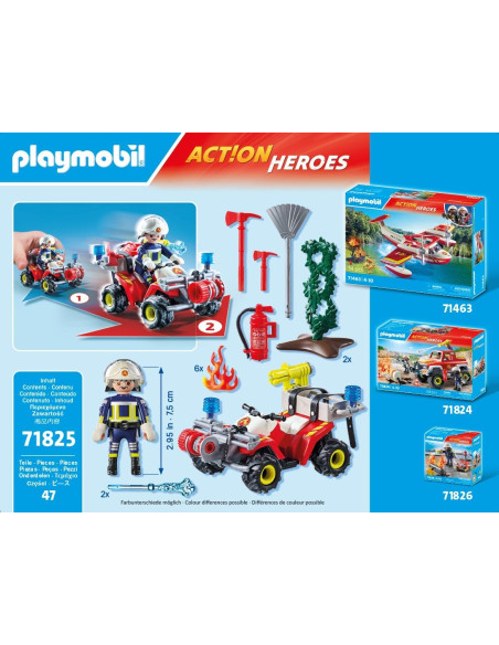Playmobil 71825 Quad De Bomberos