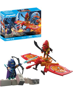 PLAYMOBIL 71833 | Heroes | Dron de los héroes contra el...