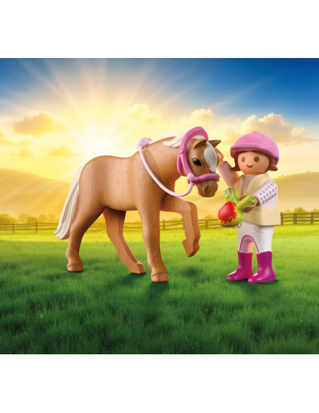 Playmobil Duo Pack - Niña con su poni 71887