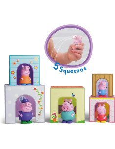 Peppa Pig - 5 Cubos apilables y 5 Figuras de Peppa Pig -... 2
