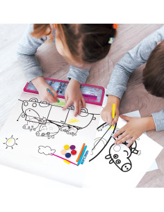 Actividades Giga Block 5 en 1 Peppa, 25 Hojas para Colorear  2