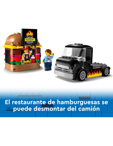 LEGO City Camión Hamburguesería, Food Truck de...