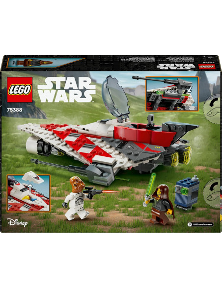 LEGO 75388 Star Wars Caza Estelar del Jedi Bob, Maqueta de Nave