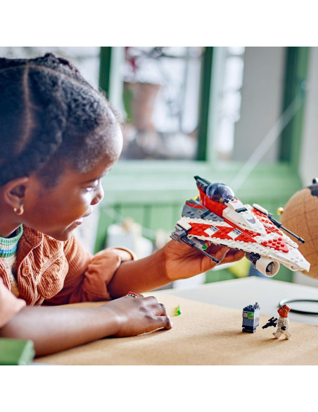 LEGO 75388 Star Wars Caza Estelar del Jedi Bob, Maqueta de Nave