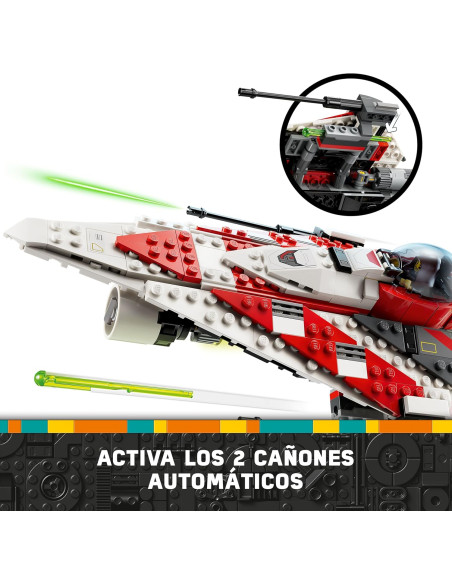 LEGO 75388 Star Wars Caza Estelar del Jedi Bob, Maqueta de Nave