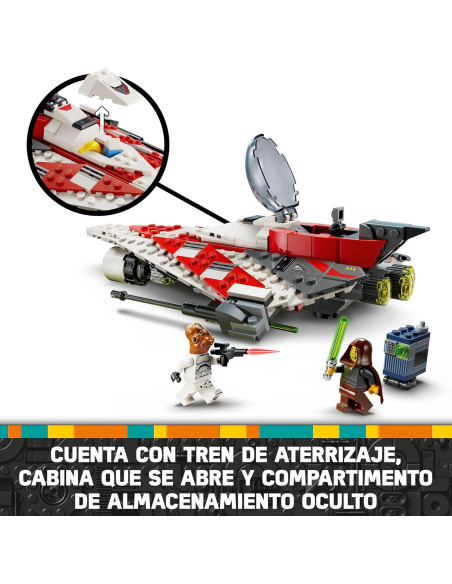 LEGO 75388 Star Wars Caza Estelar del Jedi Bob, Maqueta de Nave