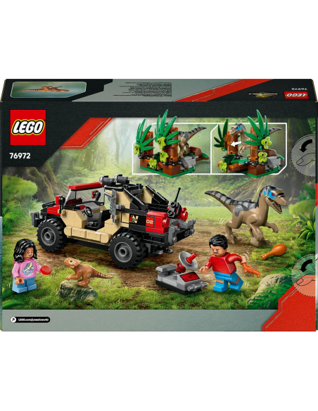 LEGO Jurassic World Huida en Todoterreno y Raptor al Acecho