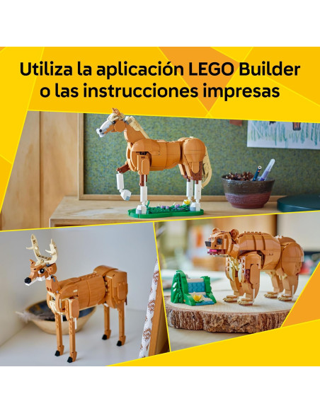 LEGO Creator 3 en 1 Caballo Noble de Juguete - Set con Animables Transformables
