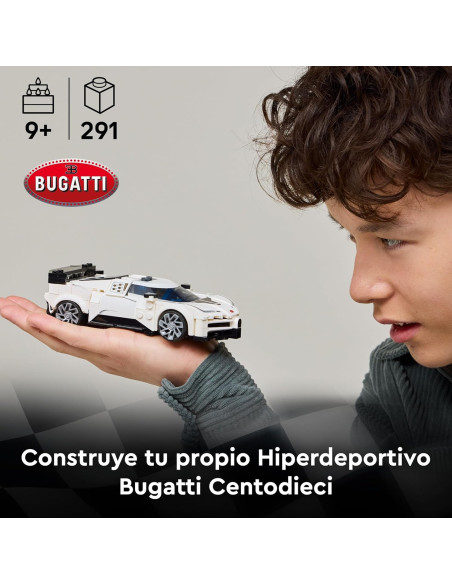 LEGO Speed Champions Hiperdeportivo Bugatti Centodieci - Kit de Maquetas