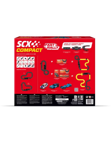 Scalextric Compact 1:43 Circuito Fast Rally con...