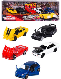 Pack de 5 Coches de Metal "Los Jóvenes ´90", Escala 1:64,...