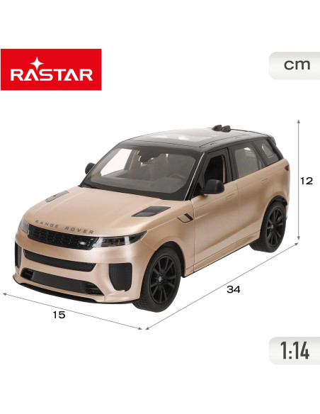 Coche Teledirigido, Range Rover Sport SV, Escala 1:14, Réplica Oficial, Mando radiocontrol 2.4 GHz
