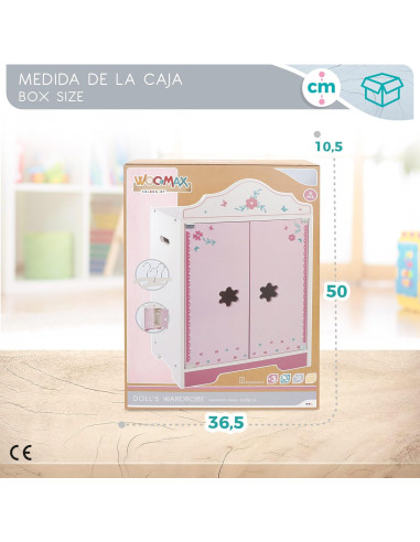 Armario de Madera para Ropa de Muñecas,...