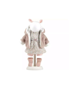 Vestido llorens rosa florecillas 42 cms