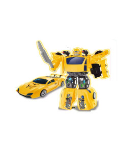 Robot Transformable 2 en 1 con sonidos y mini robots