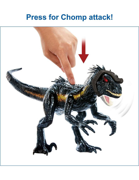 Figura de Dinosaurio Jurassic World Indoraptor Track N Attack